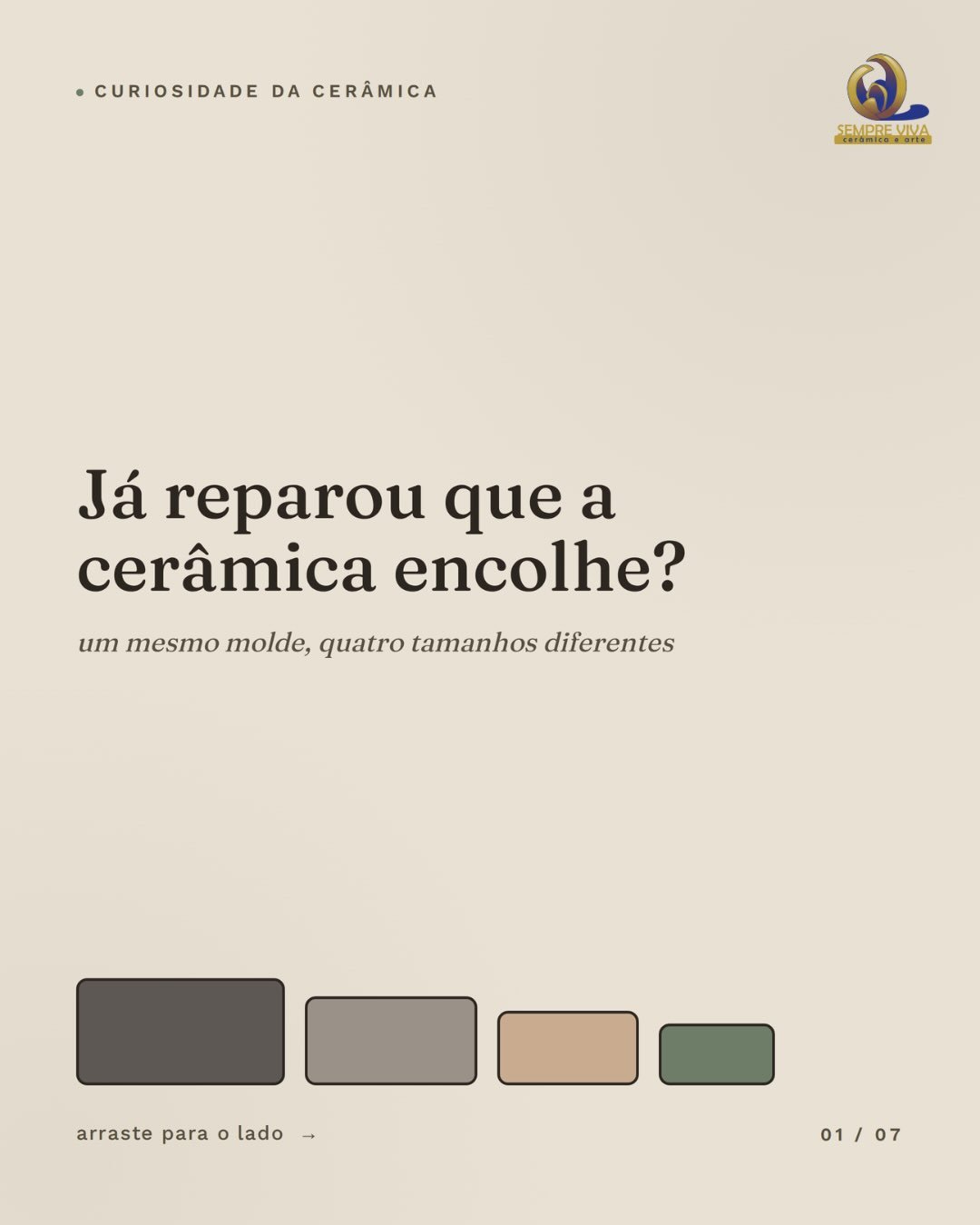Conteúdo do estúdio Sempre Viva sobre cerâmica